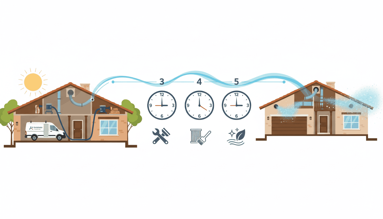 Standard Air Duct Cleaning Timeline